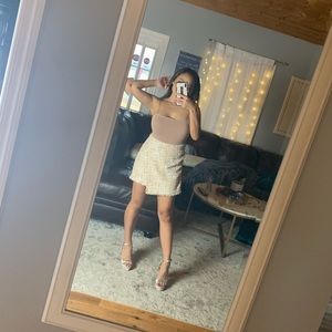 Asymmetrical Tweed Skirt